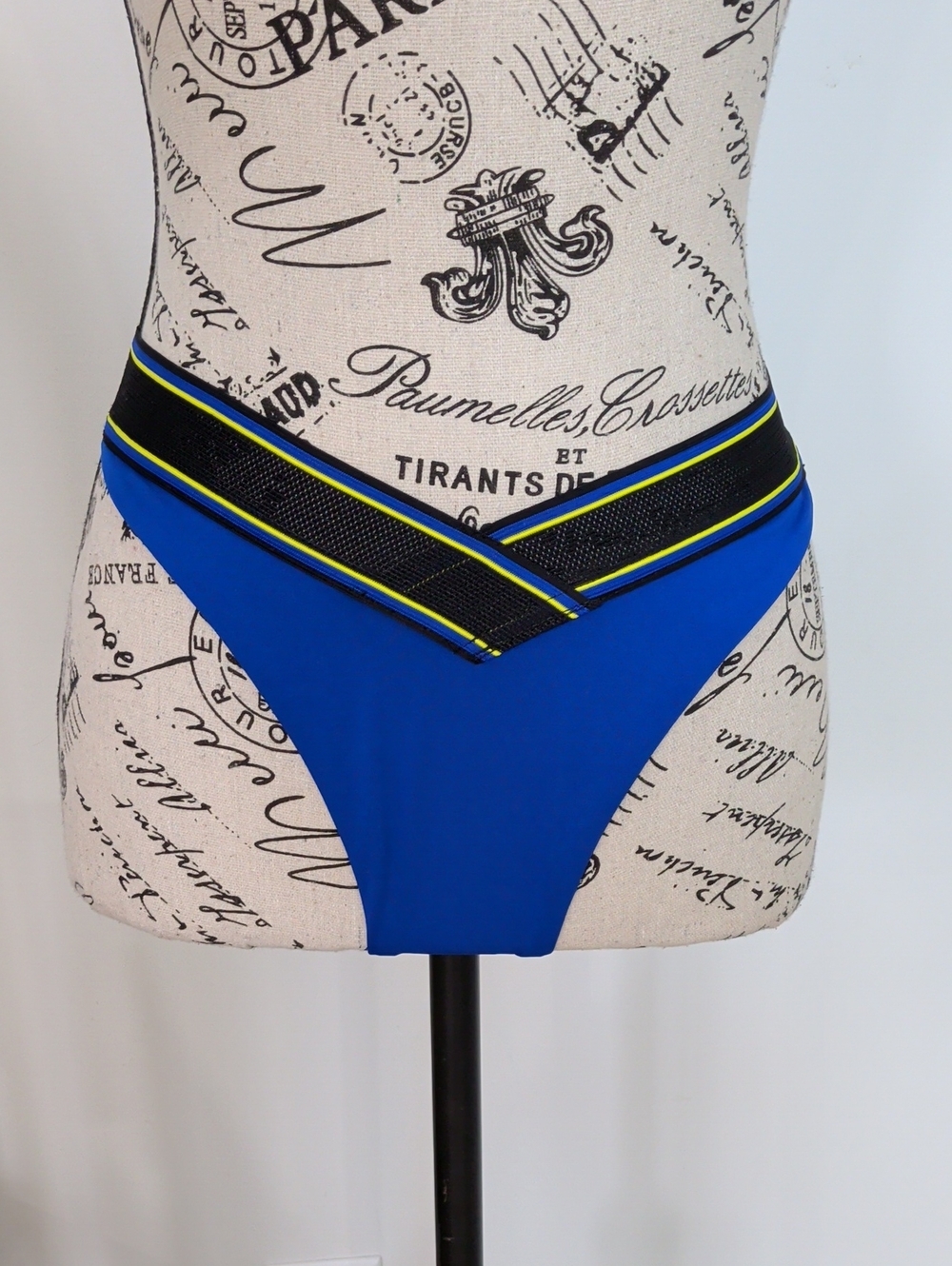 SPEEDO | Women's Cobalt Blue Flu3Nte V Scoop High Cut Cheeky Bikini Bottoms